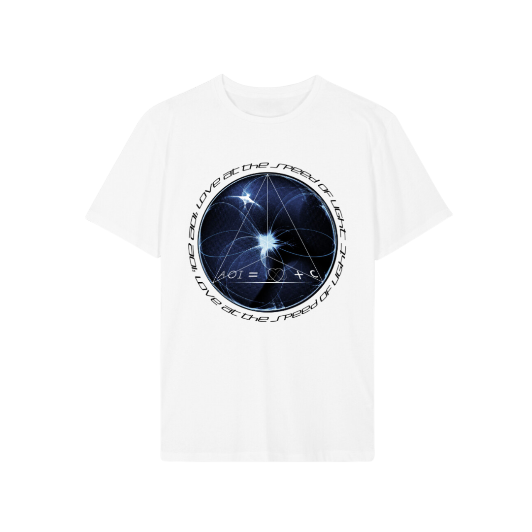 'Love at the Speed of Light' Regular Organic Cotton T-Shirt