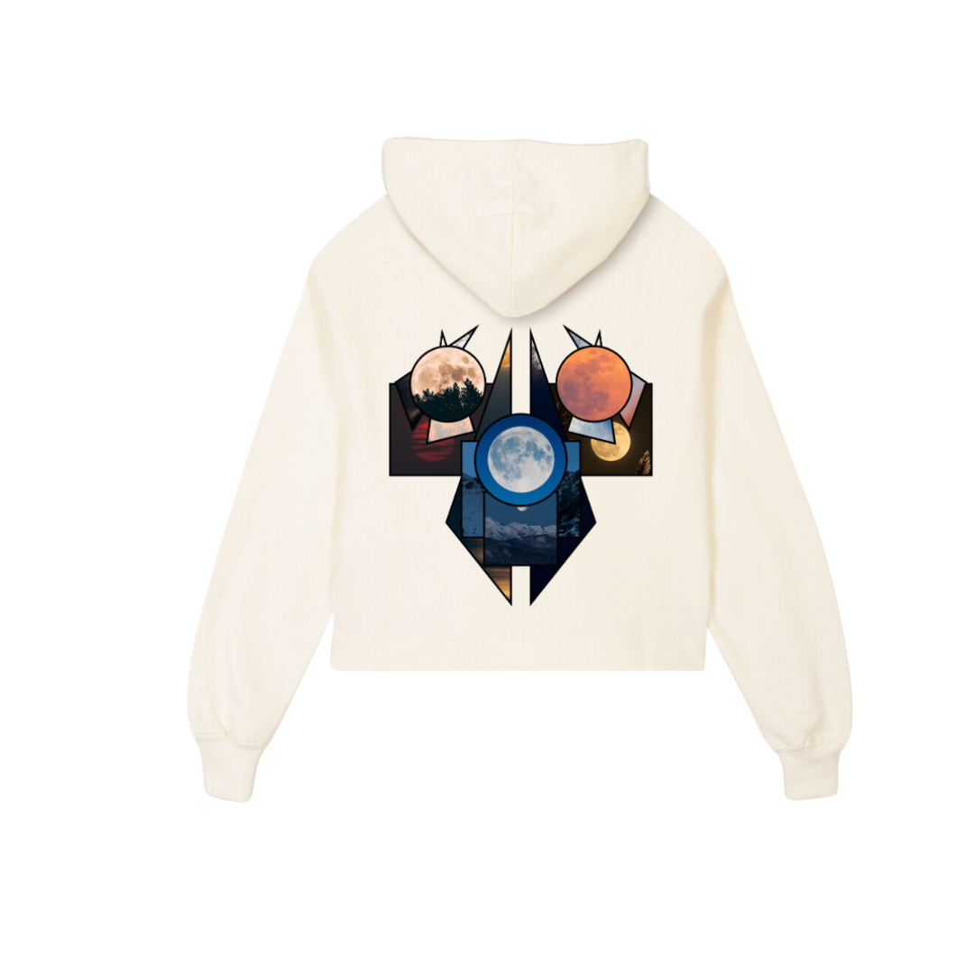 'Moon' Cropped Hoody