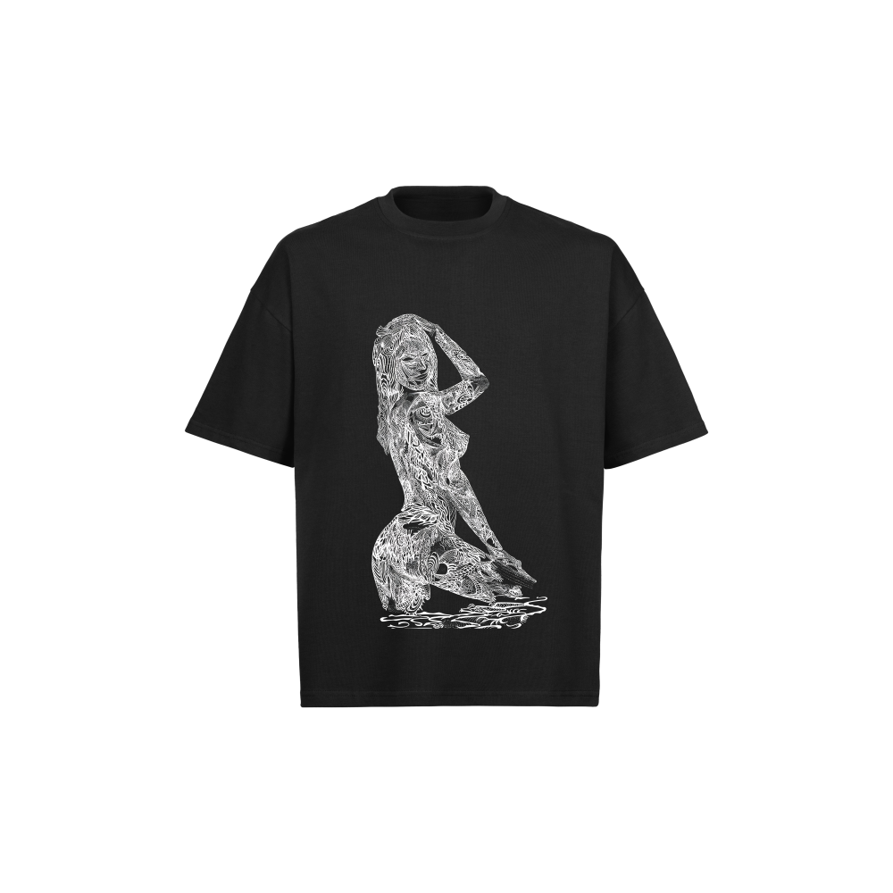 Eternal Lines: 'Goddess of Joy' Oversized Boxy Tee