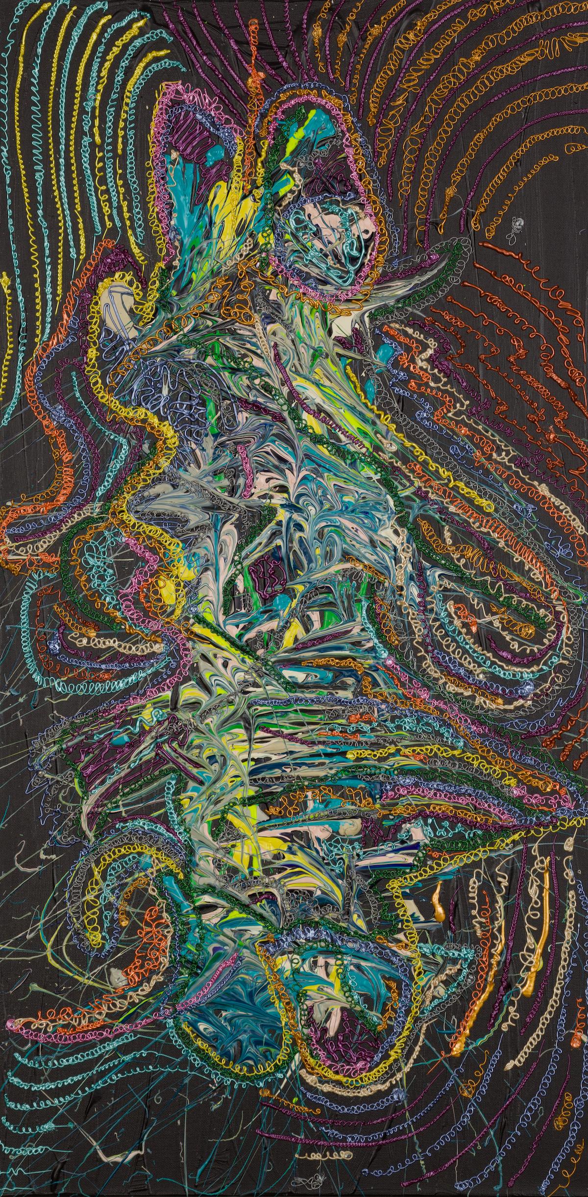 'Rainbow Warrior' Acrylic on Canvas 50x100