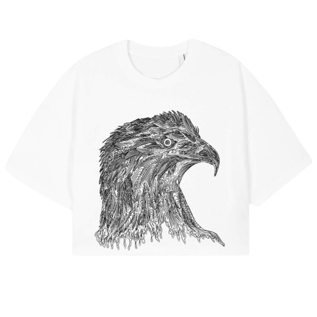 'Eagle'' Cropped Oversized T-Shirt