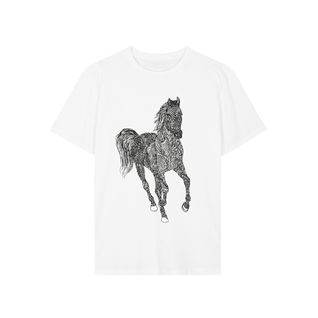 'Horse' Regular Organic Cotton T-Shirt
